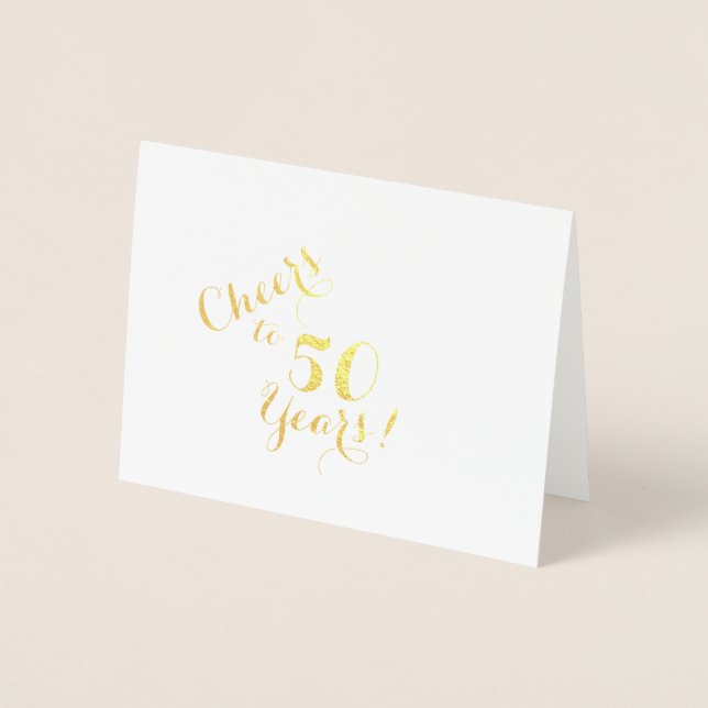 Dorée Carte à billets de 50 ans (Devant)