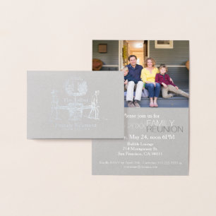 Dorée Carte à huile Arbre Argent Gardeners Famille Réuni