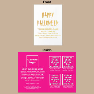 Dorée Carte à huile d'Halloween de marque commerciale ro