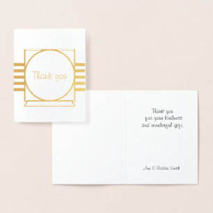 Dorée Carte à huile Merci