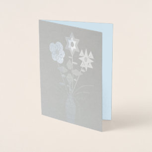 Dorée Carte à huile vierge "Flower Delivery" avec envelo