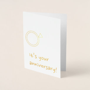 Dorée Carte Anniversaire
