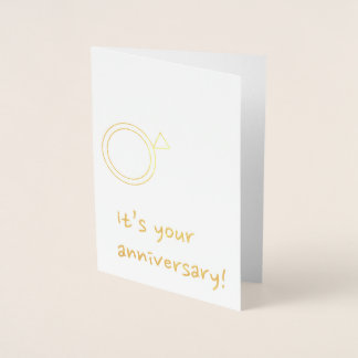 Dorée Carte Anniversaire