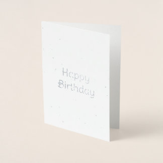 Dorée Carte d'anniversaire pour les étoiles et les lunes