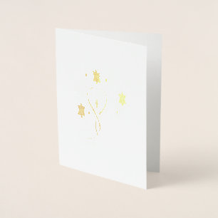 Dorée Carte d'arbre à vie de l'étoile juive