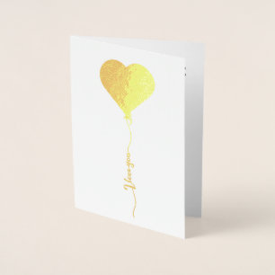Dorée Carte de fête des mères Love Heart Balloon