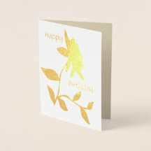 Carte de feuille d'anniversaire