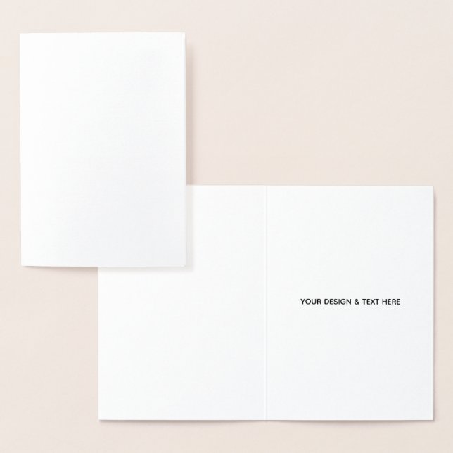 Dorée Carte de fin d'études minimale blanche propre pour (Affichage)