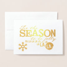 Carte de Noël à Feuille d'Aluminium