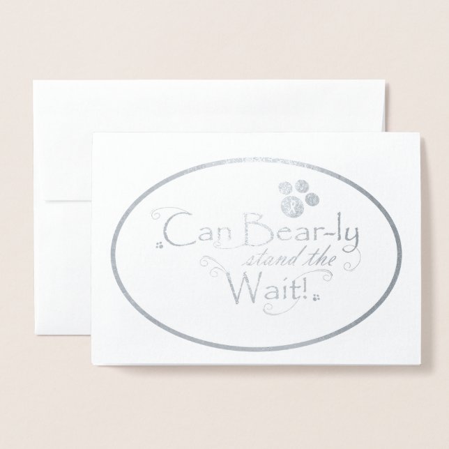 Dorée Carte de Noël pour le cancer du sein (Devant avec enveloppe)