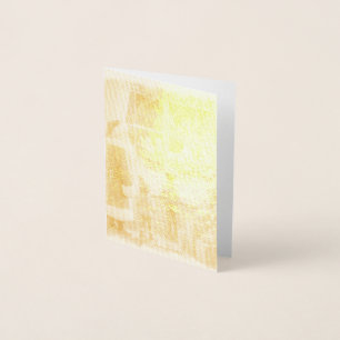 Dorée Carte de Noël rustique victorienne