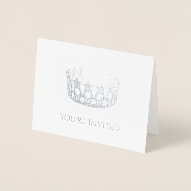 Dorée Carte de note Pageant Crown Foil (Devant)