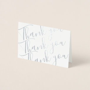 Dorée Carte de note Remerciements Foil