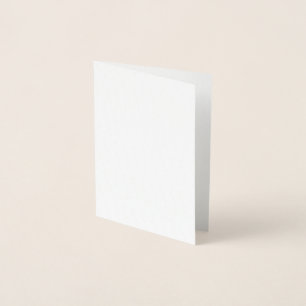Dorée Carte de Papier d'Aluminium