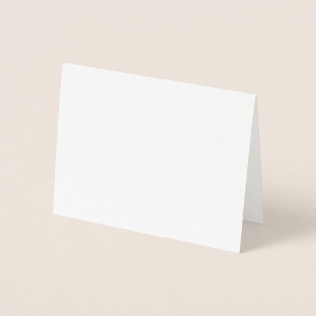 Dorée Carte de Papier d'Aluminium (Devant)