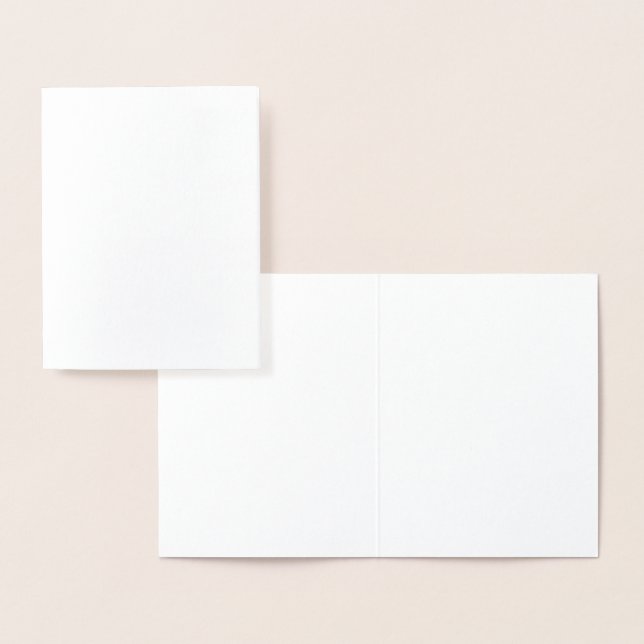 Dorée Carte de Papier d'Aluminium (Affichage)