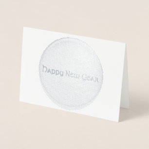 Dorée Carte de papier d'aluminium - Bonne Année