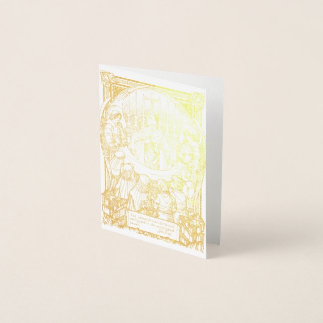 Dorée Carte de première communion (Devant)