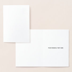 Dorée Carte de remerciement pour enseignant minimaliste 