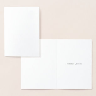 Dorée Carte de remerciement professionnelle minimaliste 