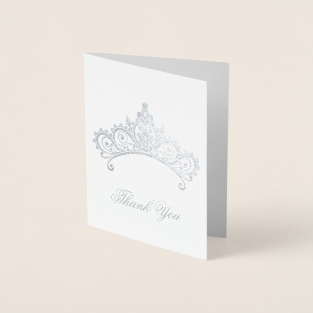 Dorée Carte de remerciements (Devant)