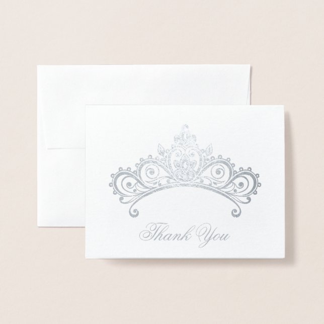 Dorée Carte de remerciements (Devant avec enveloppe)