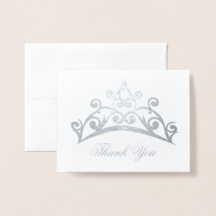 Dorée Carte de remerciements de la couronne