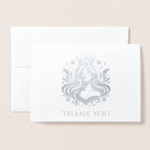 Dorée Carte de remerciements de la reine Pageant
