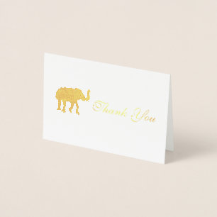 Dorée Carte de remerciements éléphant