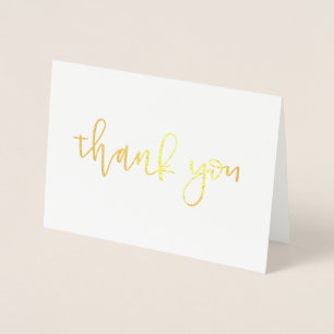 Dorée Carte de remerciements Gold Foil