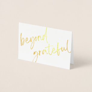 Dorée Carte de remerciements Gold Foil