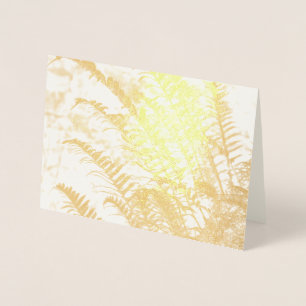 Dorée Carte de remerciements Golden Fern