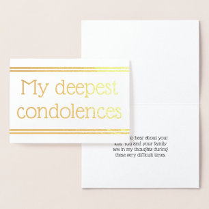 Dorée Carte de Sympathie de l'huile d'or personnalisée