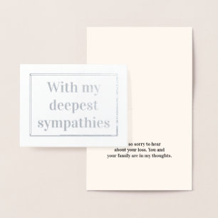 Dorée Carte de sympathie minimale