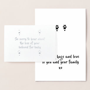 Dorée carte de sympathie pour chien par dalDesignNZ