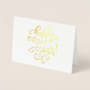 Dorée Carte de vacances Etched Foil JOY