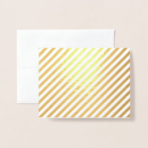 Dorée Carte de voeux blanche à bande d'huile d'or ou d'a