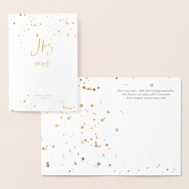 Dorée Carte de voeux en feuille d'or PixDezines Script G (Affichage)