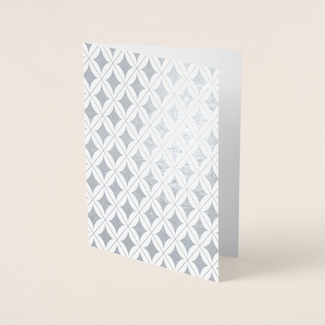 Dorée Carte de vœux en papier d'aluminium diamant or (Devant)