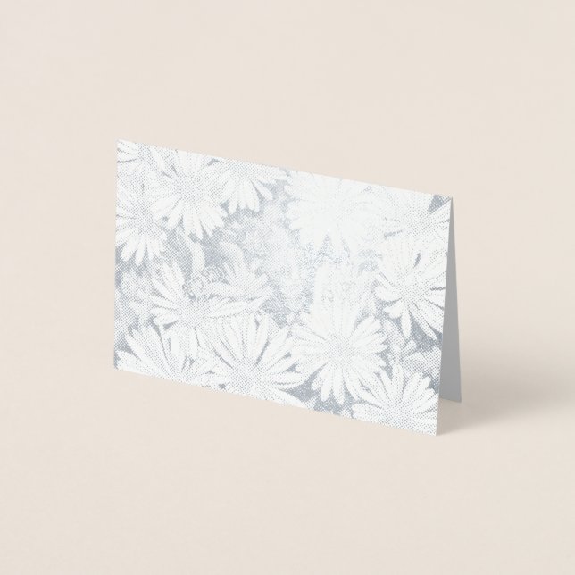 Dorée Carte de voeux personnalisée du Fleur sauvage de l (Devant)