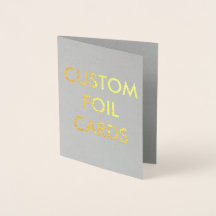 Carte de voeux personnalisée Gold Foil