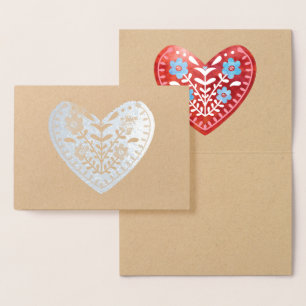 Dorée Carte d'huile cardiaque scandinave