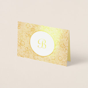 Dorée Carte d'huile Circle Starburst
