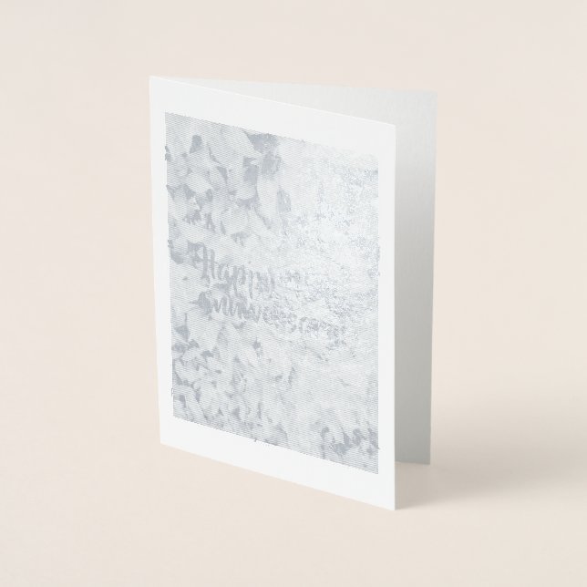 Dorée Carte en feuille d'argent (45e anniversaire) par d (Devant)