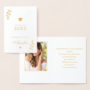 Dorée Carte en feuille d'or réaliste pour photo de remis