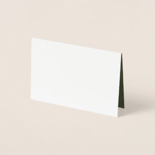 Dorée Carte en feuille métallique avec intérieur en Mous