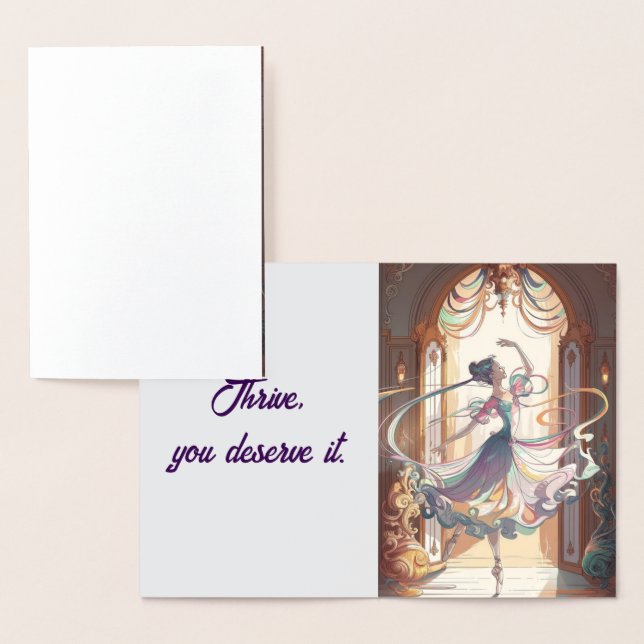 Dorée Carte en Papier d'Aluminium (Affichage)