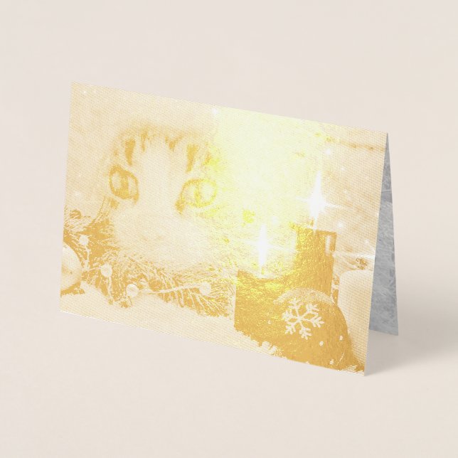 Dorée Carte Foil Noël n°1 du Boo (Devant)