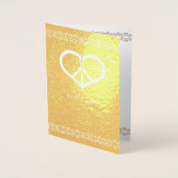 Carte Foil Peace Love & Sympathies