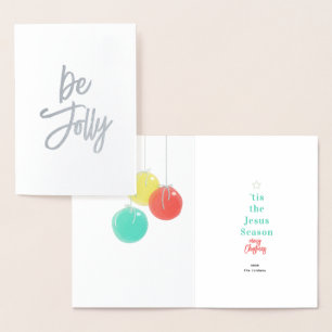 Dorée Carte Foil Sparkly Christmas Balls